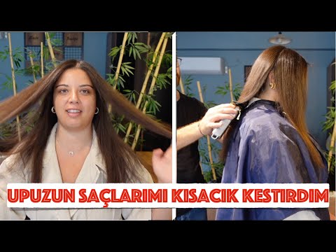 UPUZUN SAÇLARIMI KÜT KESTİRDİM 💇🏻‍♀️ YENİ SAÇLARIMA AİLEMİN TEPKİSİ 🤭 YAVRU KEDİ SAHİPLENDİM 😻