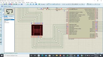 Práctica Matriz de LEDS con PIC16F887