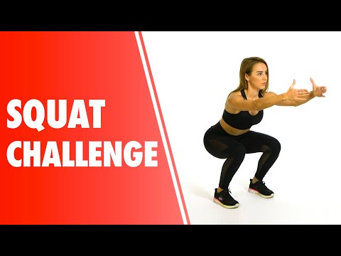 Squat Challenge - Yuvarlak Kalça ve İnce Bacaklara Sahip Olun !
