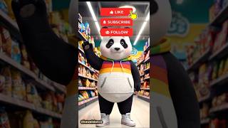 Funny Panda Breakdance in Supermarket 🐼🔥 #funny #panda #breakdance
