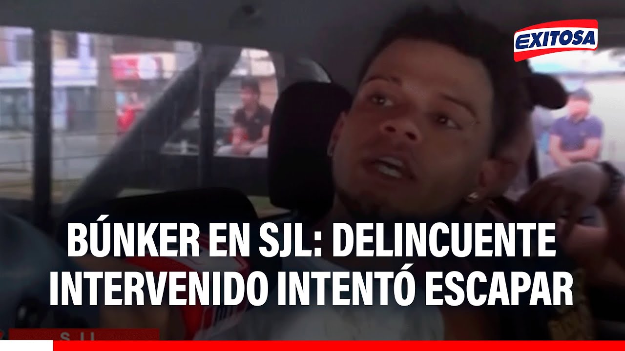 🔴🔵 Búnker en SJL: Delincuente intervenido intentó escapar pese a presencia policial
