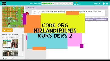Code Org Hızlandırılmış Kurs Ders 2 Labirent - Code.org Ders 2 Cevapları - Code.org Labirent