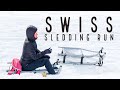 Switzerland Snow Sledding Run - Fox Run | Eigergletscher to Wengen 4K