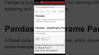 Pandas DataFrames || Data Science || Coders Arcade