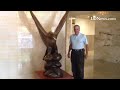 Frank Dixon loans one of his Eagle statue's to the county. The Eagle is placed in the foyer along si