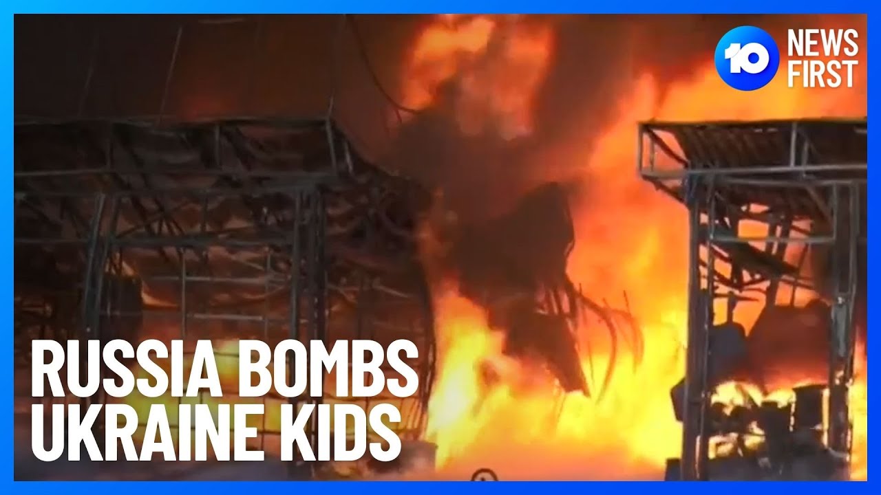 Russia Bombs Mariupol Theatre Sheltering Children | 10 News First