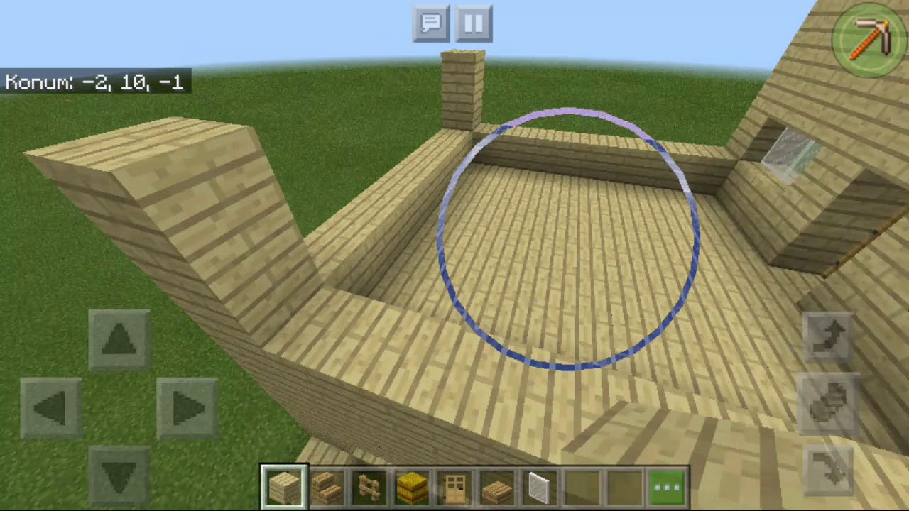 Minecraft pe de 2 katlı ev yapımı. YouTube