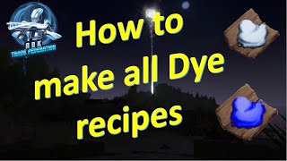 How to make ALL dye recipes in ARK Survival Evolved.