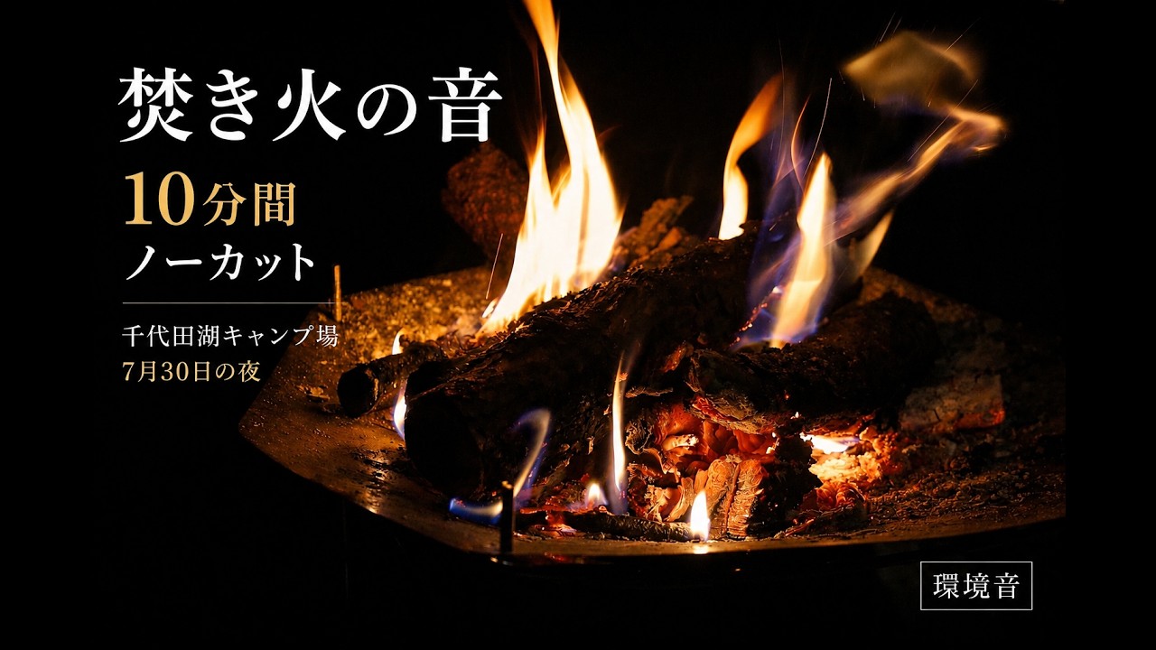 カーテン バンダナ USA 暖簾 ペイズリー 音符 音楽 キャンプ 焚火 焚き火の音】千代田湖キャンプ場｜10分間ノーカット【環境音】 - YouTube
