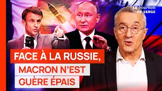 Face à la Russie, Macron n'est guère épais