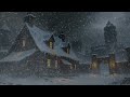 The Perfect Storm: Isolated Winter Hideaway Howling Blizzard Sounds Heavy Snowfall ASMR Ambience