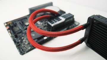 CUSTOM SLEEVING for your AIO COOLER!