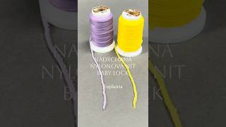 Baby Lock 100% nylonová nadýchaná nit (Wooly nylon), ukázka navlečení.  #babylock #overlock #nit