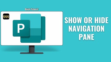 Show or hide the Navigation Pane in Publisher