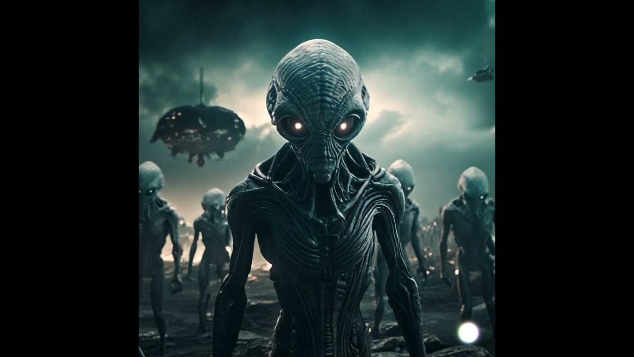 Пришельцы выглядят угрожающе (нейросеть) Aliens look menacing (neural network)