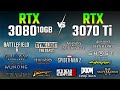 RTX 3080 vs RTX 3070 Ti | Test in 15 Games | 4K
