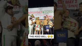 THIS AGED WELL 😂😂 #boxing #davidbenavidez #zurdoramirez