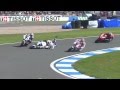 Jonathan rea smash haslam and melandri crash  world superbike donington 2012