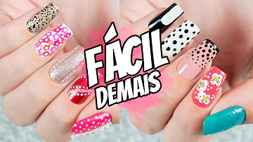 Como decorar as unhas só com esmalte?