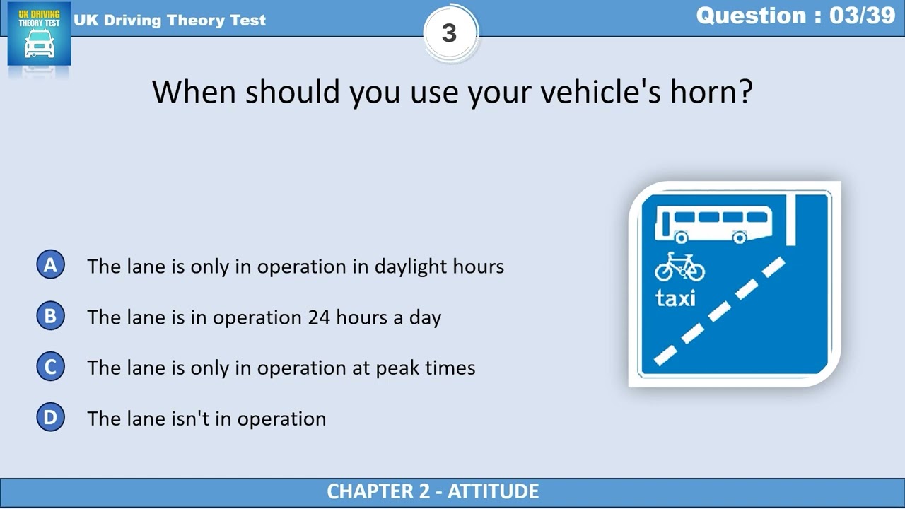 What Do Bus Lane Signs with No Times Mean? | UK Driving Theory Test