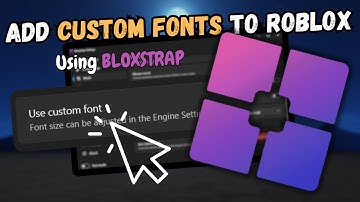 Get CUSTOM FONTS on Roblox | Using Bloxstrap | (Roblox)