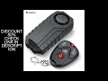Bloopow 113dB Loud Anti Theft Vibration Sensor Alarm Systems for  Motorcycle Waterproof Electric Bik