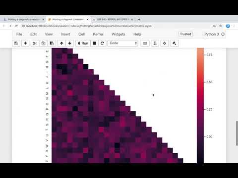 피어슨 상관 계수(Pearson correlation coefficient)를 구하고 히트맵으로 표시하기