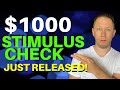 JUST APPROVED! New $1000 Second Stimulus Checks!