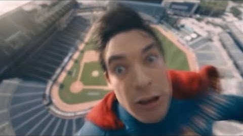 When you pause the new superman movie