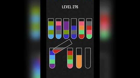 Water sort puzzle level 276