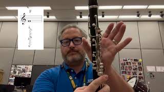 Your first five notes - CLARINET