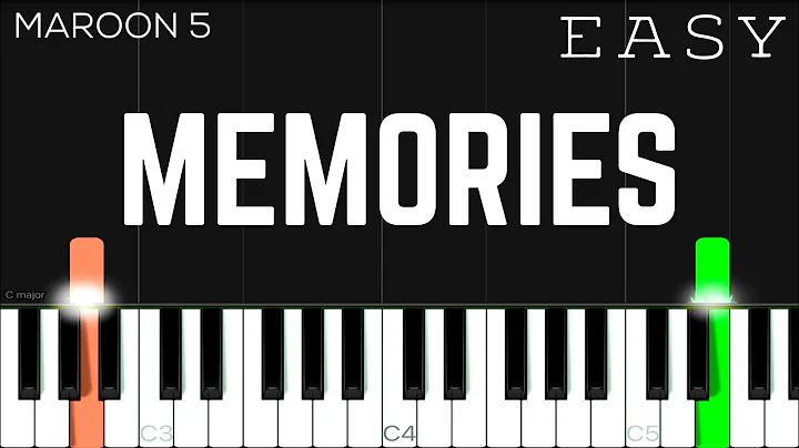 Memories - Maroon 5 | EASY Piano Tutorial