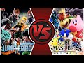 SMASH ULTIMATE vs JUMP FORCE! Total War! (Mario, Sonic vs Goku, Naruto) Cartoon Fight Club Movie