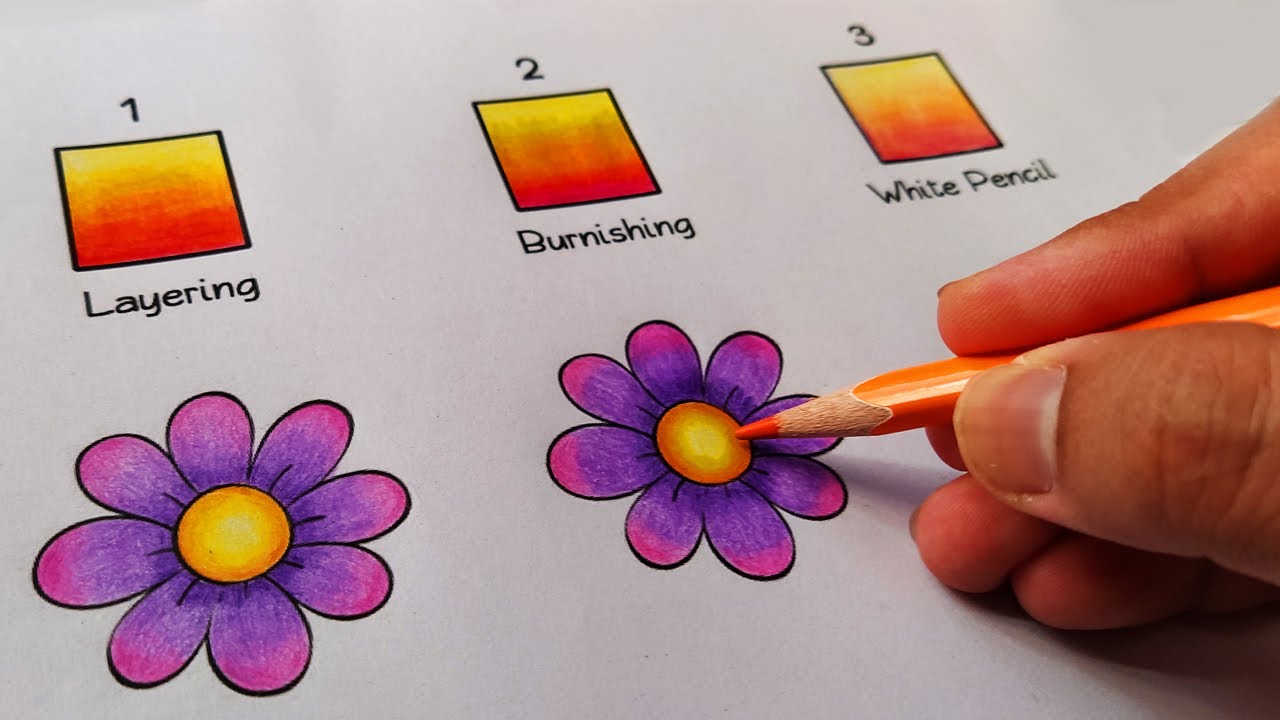 3 Easy Ways to blend Colored Pencils SMOOTHLY! Guide for Beginners