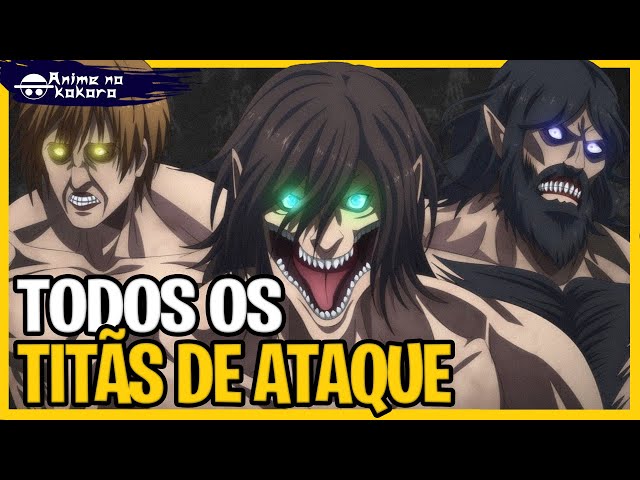 TODOS OS ANTIGOS TITÃS DE ATAQUE (Invocados em Attack On Titan)