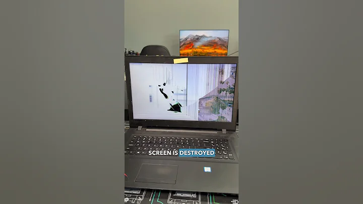 Smashed Laptop Screen! #pc #tech #pcrepair #repair #computerrepair #techtips #laptoprepair