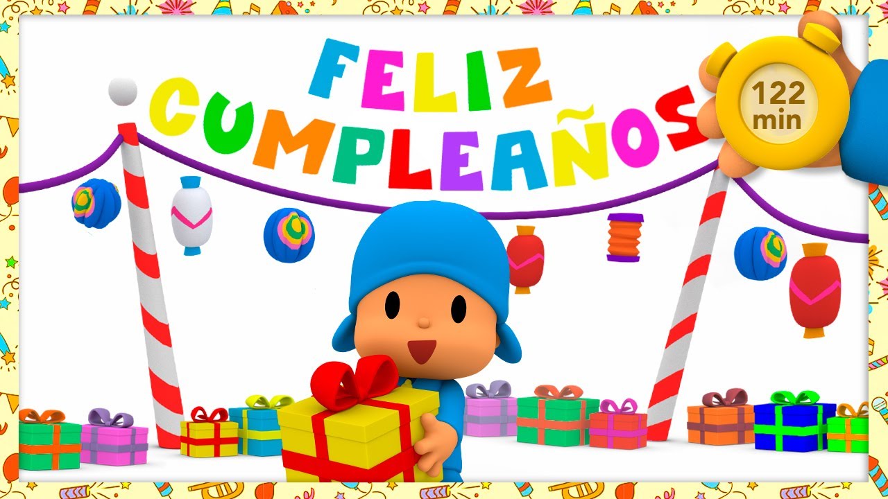 🍰 POCOYO em PORTUGUÊS do BRASIL - Fazendo um bolo de aniversário [124 min] DESENHOS  ANIMADOS 