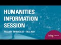 McMaster Humanities Fall Preview Info Session 2022