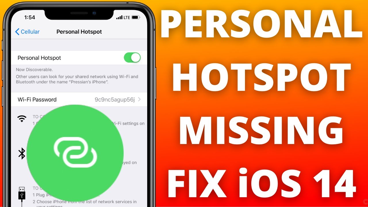 Personal Hotspot Missing on iPhone 6s, 7, 8, 8Plus, XS, XS Max iOS 14.2