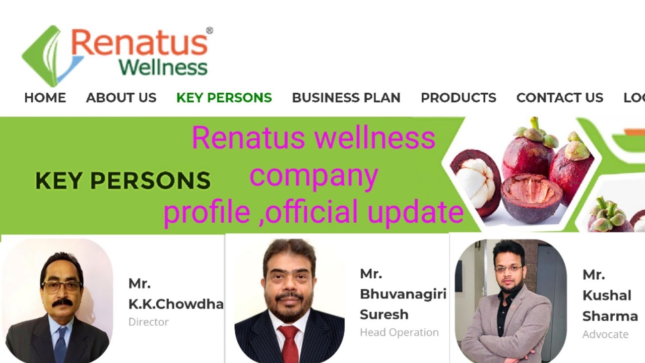 Renatus wellness company profile,official update YouTube