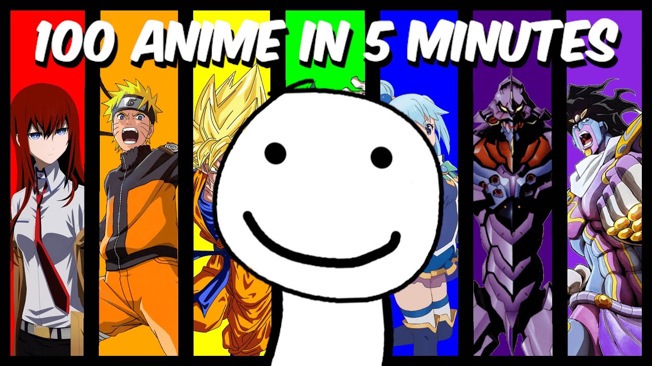 100 Anime in 5 Minutes - YouTube