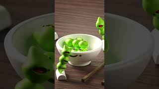 Edamames 🫘#animation #blender3d #satisfying #memes
