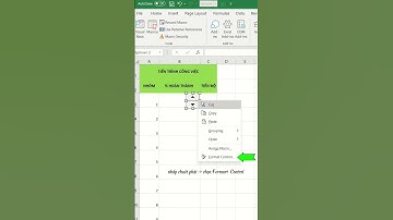 Tạo nút tăng giảm trong Excel  #excel_tips #hocexcel #excel