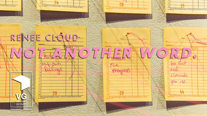 COA+A Galleries - Renee Cloud - not another word.