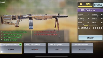 Call of duty mobile new cooling compressor barrel