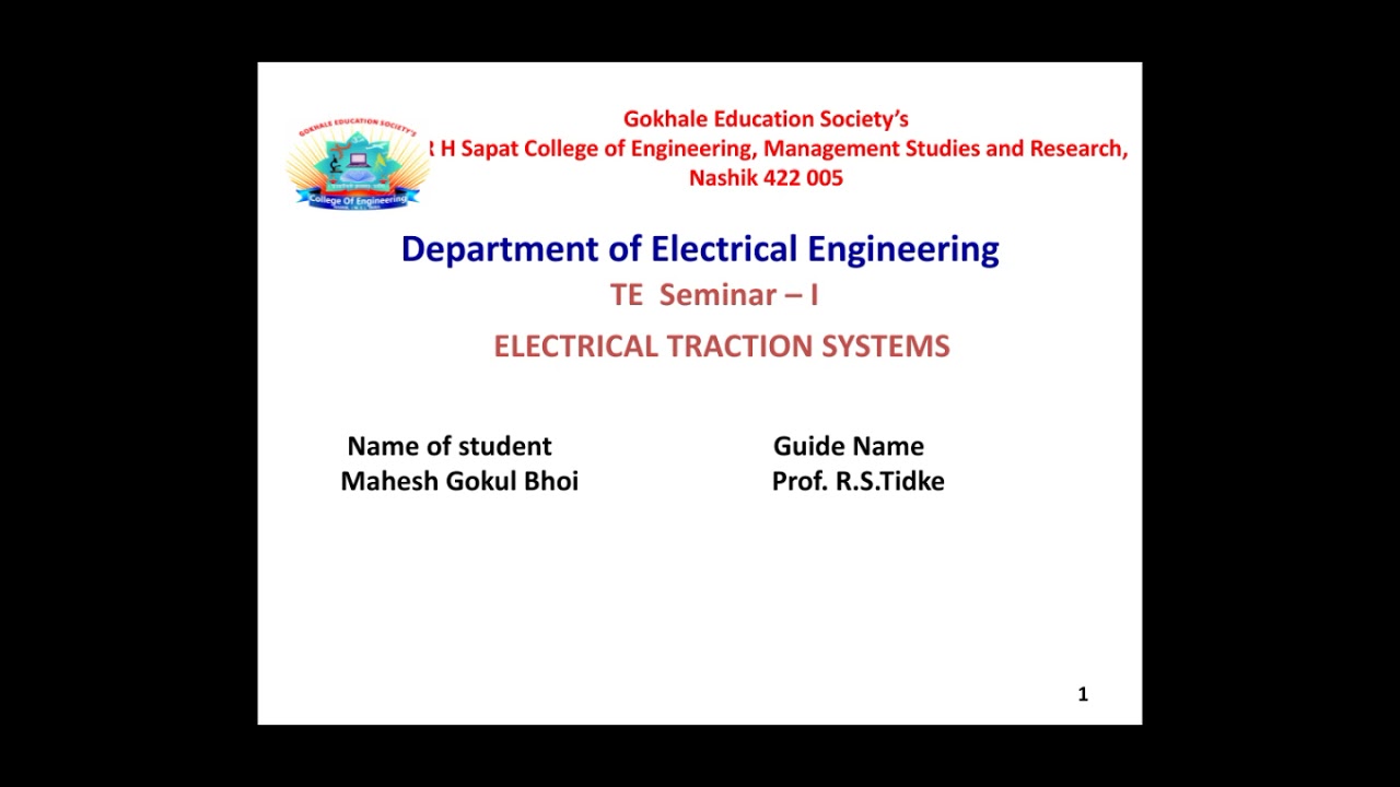 PPT for electrical traction systems