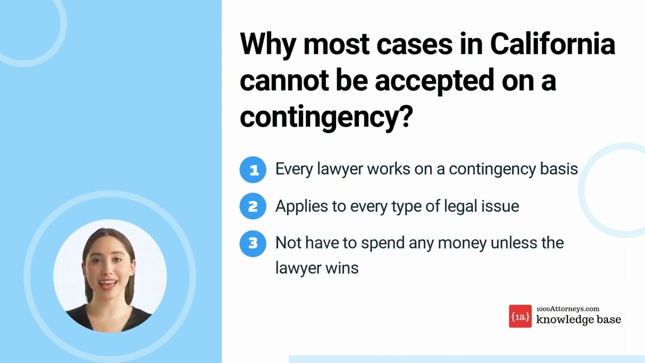 No Win No Fee California Attorneys And Why Some Lawyers Won't Accept A Case On Contingency