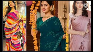 Latest saree designs 2022//Trending designer saree collections