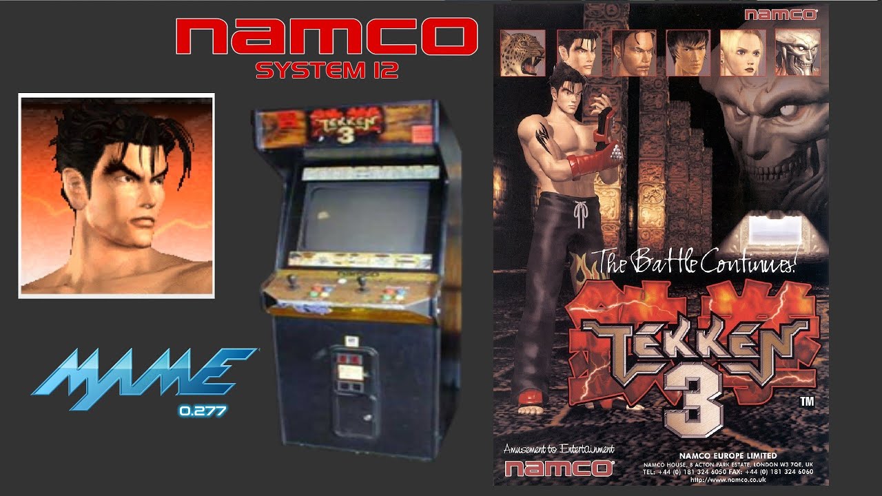 Tekken 3 (Arcade) - Jin (Very Hard, 1cc) (MAME 0.277) - YouTube