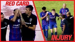 Perlawanan dramatik, Kad Merah Bergson, Shane Lowry Cedera - Kedah DA 1 - 3 Johor DT